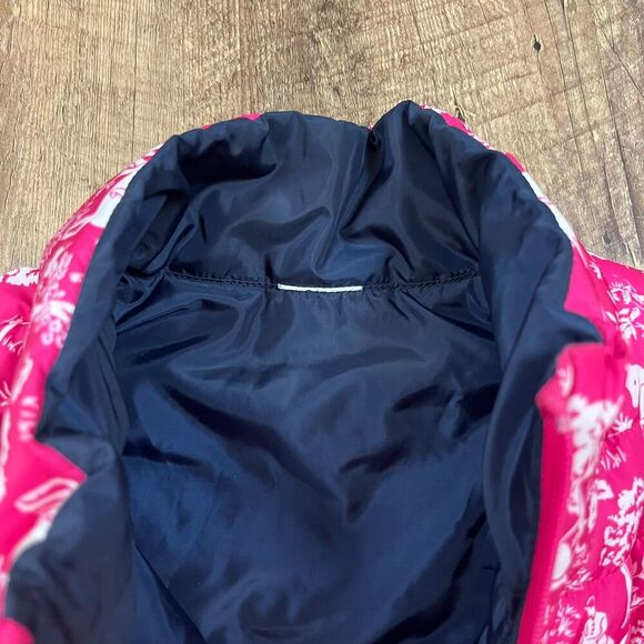 Ariat Down Puffer Vest Pink Horse Pattern Equestrian Full Zip XS/S *Read - Picture 2 of 10
